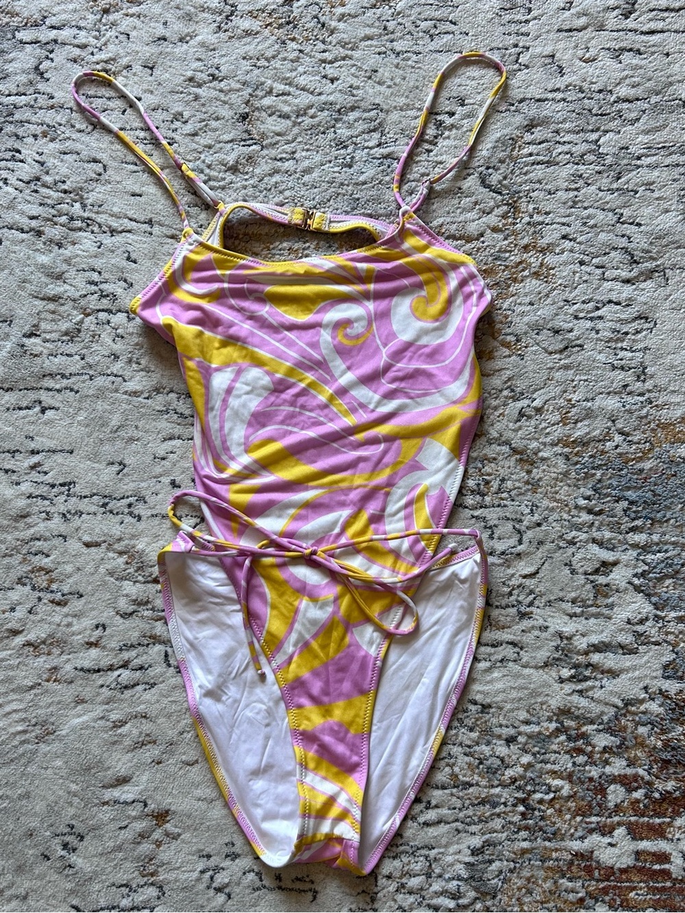Monica Hansen Beachwear Vintage Chic One Piece Swimsuit S
